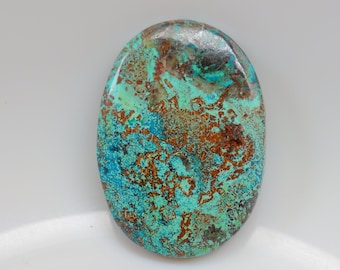 Azurit Cabochon, natürlicher Azurit Edelstein. Azurit Stein lose Stein für Schmuckherstellung, Anhänger Stein Azurit Kristall, Edelstein #279