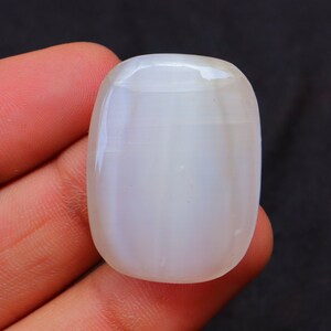 White Selenite Cabochon, Natural White Selenite Gemstone For Making Jewelry, Pendant Stone, Loose Stone, White Selenite Crystal, #3111