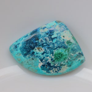 Shattuckite Cabochon, Natural Shattuckite Gemstone For Making Jewelry, Loose Stone, Pendant Stone, Healing Stone, Shattuckite Crystal #3385