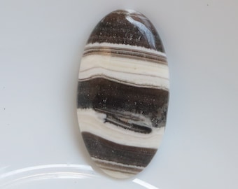 Zebra Calcite Cabochon, Natural Zebra Calcite Gemstone for jewelry making, Zebra calcite loose gemstone, Calcite Cabochon for Healing #8001