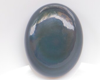 Cabujón de ojo de obsidiana arcoíris, gema natural de ojo de obsidiana arcoíris para joyería, piedra suelta, cristal curativo, cabujón n.° 1624