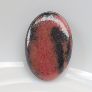 Rhodonite Cabochon, Natural Rhodonite Gemstone, Loose Stone For Jewelry Making, Pendant Stone, Cabochon, Rhodonite Crystal, Cabochon #2180