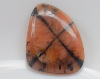 Chiastolite Cabochon, Gemstone, Natural Chiastolite Cabochon, Chiastolite  Loose Stone For Making Jewelry, Chiastolite Pendant Stone #153