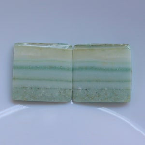 Saturn Chalcedony Pair Cabochon, Natural Saturn Chalcedony Gemstone For Making Jewelry, Loose Stone, Pendant Stone, Cabochon Stone #6630