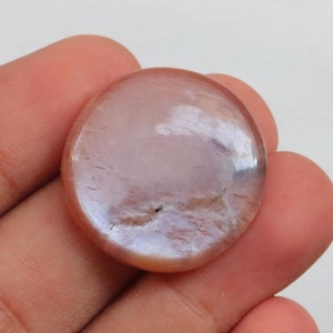 Cabochon pêche pierre de lune de qualité supérieure, pierre précieuse naturelle pêche brillante pierre de lune, pierre non sertie pour la fabrication de bijoux, cabochon de pierre précieuse #10199