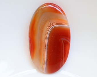 Sardonyx Banded Agate Cabochon, Natural Sardonyx Gemstone, Loose Stone For Jewelry Making, Pendant Stone, Healing StoneSardonyx crystal#8150