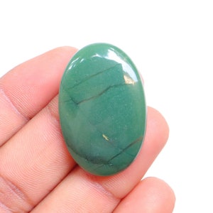 Cabujón de jade verde, piedras preciosas de jade verde natural, jade verde para hacer joyas, cabujones sueltos para colgantes y anillos, jade verde n.° 7975