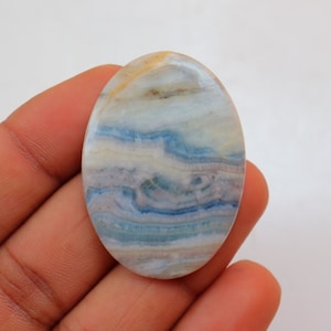 Scheelite Cabochon, Natural Scheelite Cabochon, Turkish Blue Scheelite Cabochon, Semi Precious Scheelite, Top Quality Scheelite, Stone #7546