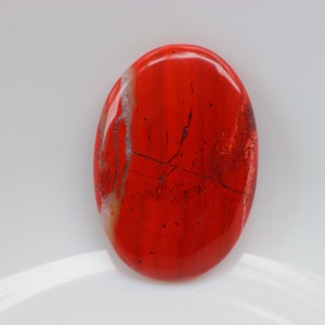Rainbow Red Jasper Cabochon, Natural Red Jasper, Handed Polished, Natural Gemstone, Pendant, Loose Stone For Jewelry, Healing Stone. #213