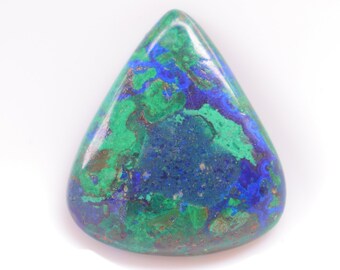 Azurit Malachit Cabochon, Natürlicher Azurit Malachit Edelstein. Schmuckstein Anhänger Stein Azurit Malachit #2425