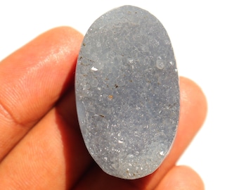 Superb Quality Grey Chalcedony Druzy, Natural Grey Chalcedony Druzy Gemstone For Making Jewelry, Healing Stone, Chalcedony Druzy Stone #8078
