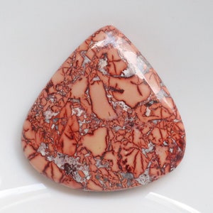 Nouvelle trouvaille ! Cabochon de jaspe des montagnes de l'Atlas, pierre précieuse naturelle de jaspe de l'Atlas, jaspe de l'Atlas du Maroc, pierre non sertie pour la fabrication de bijoux #10346