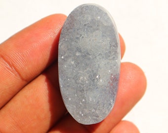 Superb Quality Grey Chalcedony Druzy, Natural Grey Chalcedony Druzy Gemstone For Making Jewelry, Healing Stone, Chalcedony Druzy Stone #8080