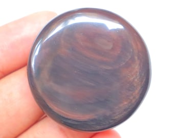 Koperen regenboog obsidiaan cabochon, natuurlijke koperen regenboog obsidiaan edelsteen voor het maken van sieraden, losse steen, genezend kristal, cabochon #3769
