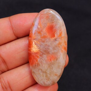 Sunstone Cabochon, Natural Sunstone Gemstone For Making Jewelry, Pendant Stone, Loose Stone, Sunstone Cab Sunstone Crystal #7122