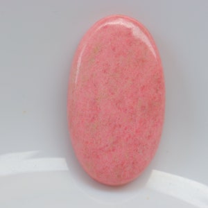 Thulite Cabochon, Natural Thulite Gemstone, loose Stone For Jewelry Making, Pendant Stone, Thulite Cabochon, Healing Stone, Crystal #1214