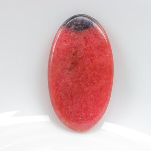 Rhodonite Cabochon, Natural Rhodonite Gemstone, Loose Stone For Jewelry Making, Pendant Stone, Cabochon, Rhodonite Crystal, Cabochon #2164