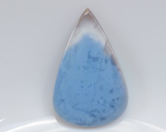 Blauwe opaal cabochon, natuurlijke designer blauwe opaal edelsteen cabochon. Losse steen voor het maken van sieraden, hangersteen, genezend kristal #978