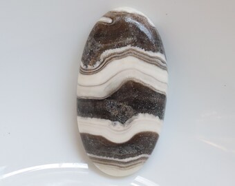 Zebra Calcite Cabochon, Natural Zebra Calcite Gemstone for jewelry making, Zebra calcite loose gemstone, Calcite Cabochon for Healing #8007