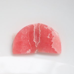 Top Grade Quality Rhodochrosite Pair Cabochon, Natural Desginer Rhodochrosite Matched Pair Gemstone, Loose Stone For Jewelry Making #10150