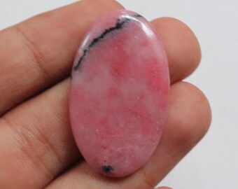 Superb Pink Rhodonite Cabochon, Natural Rhodonite Gemstone, Loose Stone For Jewelry Making, Rhodonite Crystal Stone, Gift for her #9804