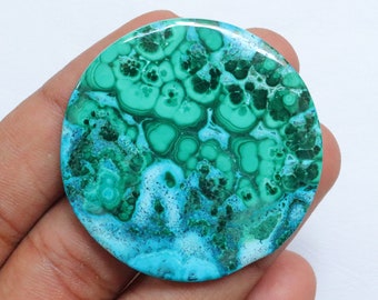 Cabujón de crisocola malaquita de diseño, piedra de crisocola malaquita natural, piedra suelta para la fabricación de joyas, regalo para ella, regalo para mamá #8658