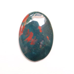 Schitterende bloedsteen agaat cabochon, natuurlijke bloedsteen agaat edelsteen voor het maken van sieraden, losse steen, gladde Poolse bloedsteen cabochon #9242