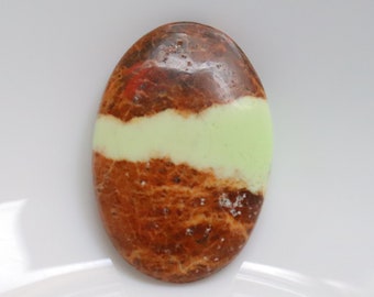 Beautiful Lemon Chrysoprase Cabochon, Lemon Chrysoprase Gemstone, loose stone for jewelry making, Handmade Lemon Chrysoprase Stone #9437