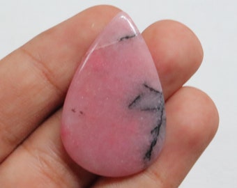 Superb Pink Rhodonite Cabochon, Natural Rhodonite Gemstone, Loose Stone For Jewelry Making, Rhodonite Crystal Stone, Gift for her #9801