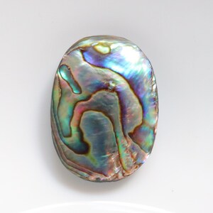 Cabochon di conchiglia di abalone di design, pietra naturale di conchiglia di abalone bellissima, pietra preziosa per la creazione di gioielli, pietra sciolta, pietra preziosa fatta a mano #9478