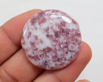 Purple Lepidolite Cabochon, Natural Purple Lepidolite Gemstone, Designer Crystal Gemstone Loose Stone For Jewelry Making, Healing Stone#8950