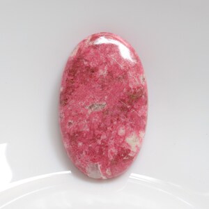 High Quality Pink Thulite Cabochon, Natural Thulite Gemstone, loose Stone For Jewelry Making, Thulite from Norway, Christmas Gift #9538