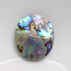 Cabochon di conchiglia di abalone di design, pietra naturale di conchiglia di abalone bellissima, pietra preziosa per la creazione di gioielli, pietra sciolta, pietra preziosa fatta a mano #9484