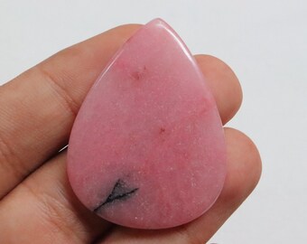 Superb Pink Rhodonite Cabochon, Natural Rhodonite Gemstone, Loose Stone For Jewelry Making, Rhodonite Crystal Stone, Gift for her #9793