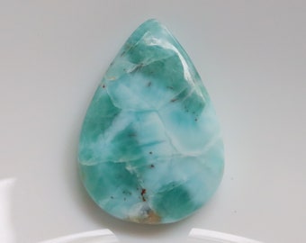 High Quality Larimar Cabochon, Natural Larimar Stone, Dominican Republic Larimar Gemstone, Gemstone For Jewelry Making, Gift for her #9262