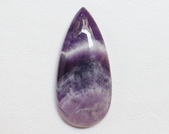 Cabujón de amatista con diseño de chevrón, gema de amatista natural con diseño de chevrón, gema suelta para la fabricación de joyas, cristal de chakra, cristal curativo #9427