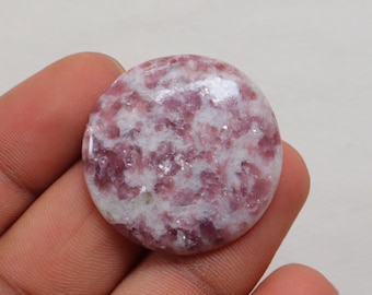 Purple Lepidolite Cabochon, Natural Purple Lepidolite Gemstone, Designer Crystal Gemstone Loose Stone For Jewelry Making, Healing Stone#8947