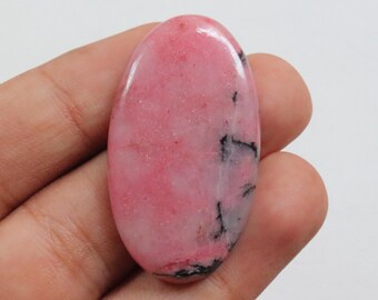 Superb Pink Rhodonite Cabochon, Natural Rhodonite Gemstone, Loose Stone For Jewelry Making, Rhodonite Crystal Stone, Gift for her #9795