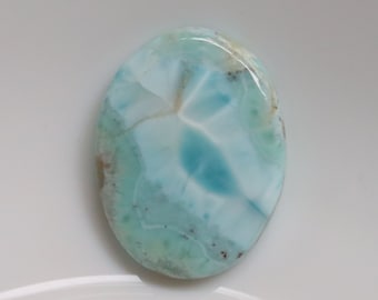 High Quality Larimar Cabochon, Natural Larimar Stone, Dominican Republic Larimar Gemstone, Gemstone For Jewelry Making, Gift for her #9257