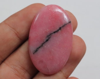 Superb Pink Rhodonite Cabochon, Natural Rhodonite Gemstone, Loose Stone For Jewelry Making, Rhodonite Crystal Stone, Gift for her #9799