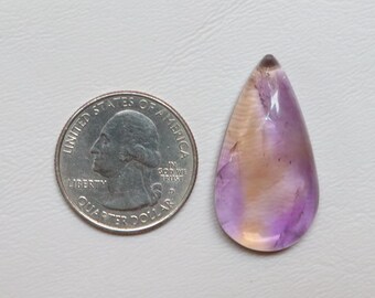 Superb Ametrine Cabochon, Natural Ametrine Gemstone, Loose Stone For Jewelry Making, Amethyst and Citrine, Smooth Polished, Loose Stone#9680