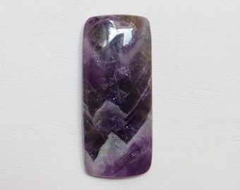 Cabujón de amatista con diseño de chevrón, gema de amatista natural con diseño de chevrón, gema suelta para la fabricación de joyas, cristal de chakra, cristal curativo #9420