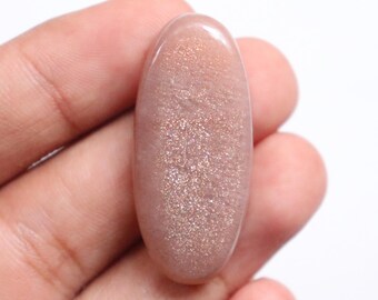 Top Quality Peach Moonstone Cabochon, Natural Shiny Peach Moonstone Gemstone, Loose Stone For Jewelry Making, Gemstone Cabochon #10204