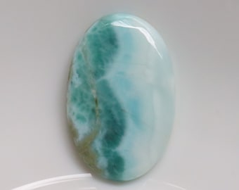 High Quality Larimar Cabochon, Natural Larimar Stone, Dominican Republic Larimar Gemstone, Gemstone For Jewelry Making, Gift for her #9258
