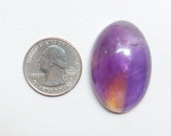 Superb Ametrine Cabochon, Natural Ametrine Gemstone, Loose Stone For Jewelry Making, Amethyst and Citrine, Smooth Polished, Loose Stone#9670