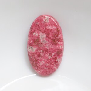 High Quality Pink Thulite Cabochon, Natural Thulite Gemstone, loose Stone For Jewelry Making, Thulite from Norway, Christmas Gift #9529