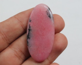 Superb Pink Rhodonite Cabochon, Natural Rhodonite Gemstone, Loose Stone For Jewelry Making, Rhodonite Crystal Stone, Gift for her #9800