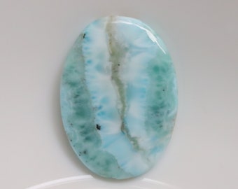 High Quality Larimar Cabochon, Natural Larimar Stone, Dominican Republic Larimar Gemstone, Gemstone For Jewelry Making, Gift for her #9256