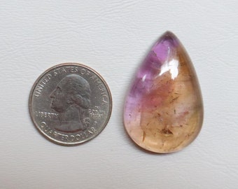 Superb Ametrine Cabochon, Natural Ametrine Gemstone, Loose Stone For Jewelry Making, Amethyst and Citrine, Smooth Polished, Loose Stone#9652