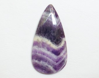Cabujón de amatista con diseño de chevrón, gema de amatista natural con diseño de chevrón, gema suelta para la fabricación de joyas, cristal de chakra, cristal curativo #9419